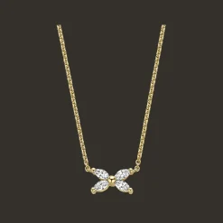 Gatsby Gala Halsketting 18kt Geel goud Diamant AP04 N 0035